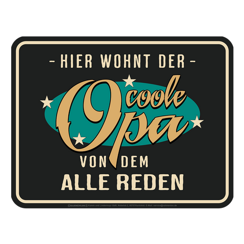 Blechschild 