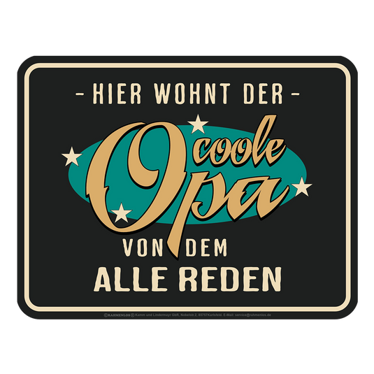 Blechschild 