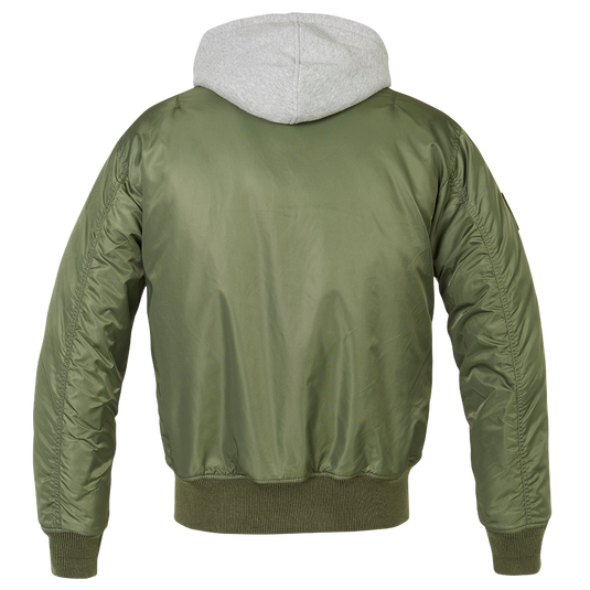 Fliegerjacke mit Sweat-Kapuze von Brandit