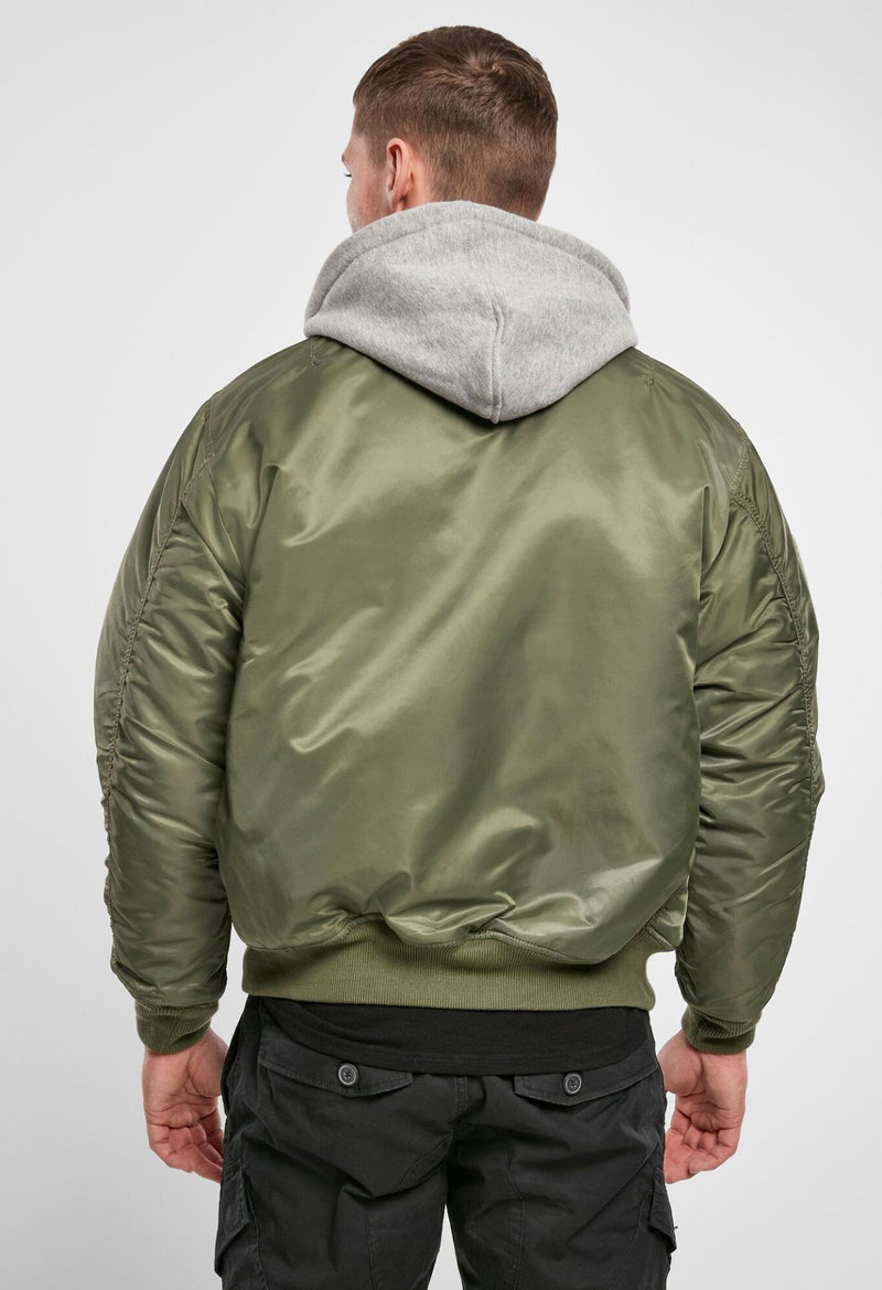 Laden Sie das Bild in Galerie -Viewer, Fliegerjacke mit Sweat-Kapuze von Brandit
