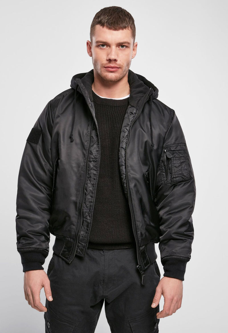 Laden Sie das Bild in Galerie -Viewer, Fliegerjacke mit Sweat-Kapuze von Brandit
