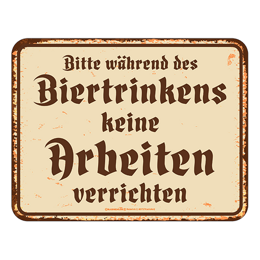 Blechschild 