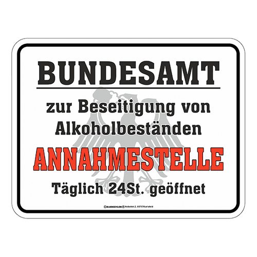 Blechschild 