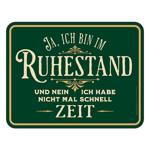 Blechschild 