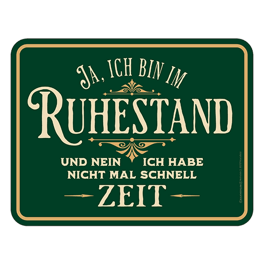 Blechschild 