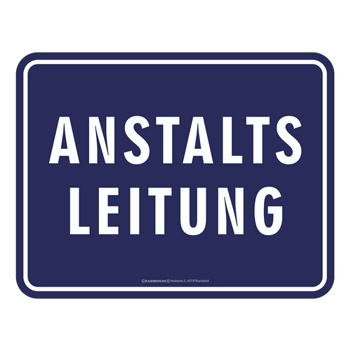 Blechschild 