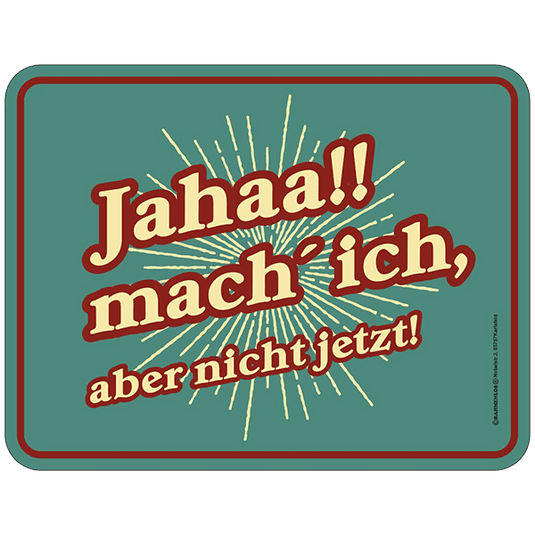 Blechschild "Jahaa!" Artikelbild 1