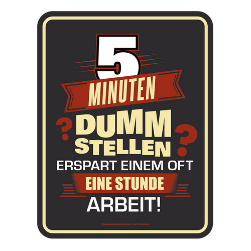 Blechschild 