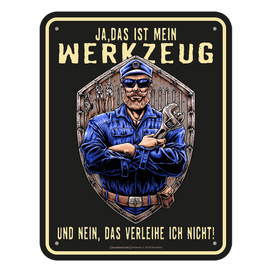 Blechschild "Mein Werkzeug" Artikelbild 1