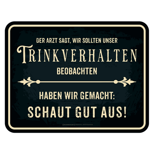 Blechschild 