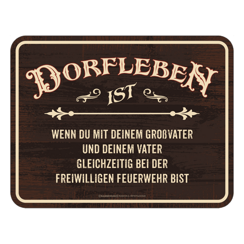 Blechschild 