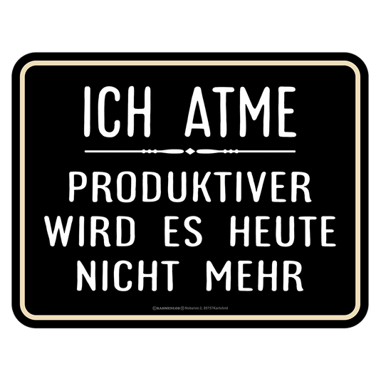 Blechschild "Ich atme" Artikelbild 1