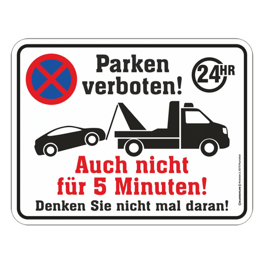 Blechschild "Parken verboten!" Artikelbild 1