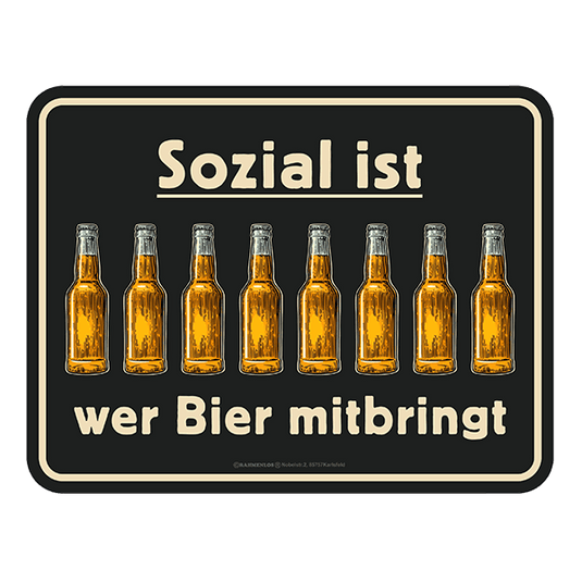 Blechschild "Sozial" Artikelbild 1