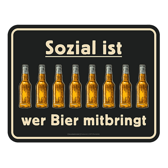 Blechschild 