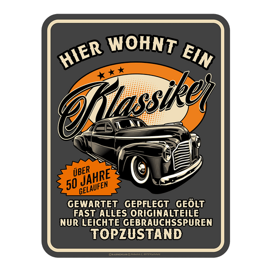 Blechschild "Klassiker - 50" Artikelbild 1