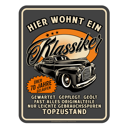 Blechschild "Klassiker - 70" Artikelbild 1