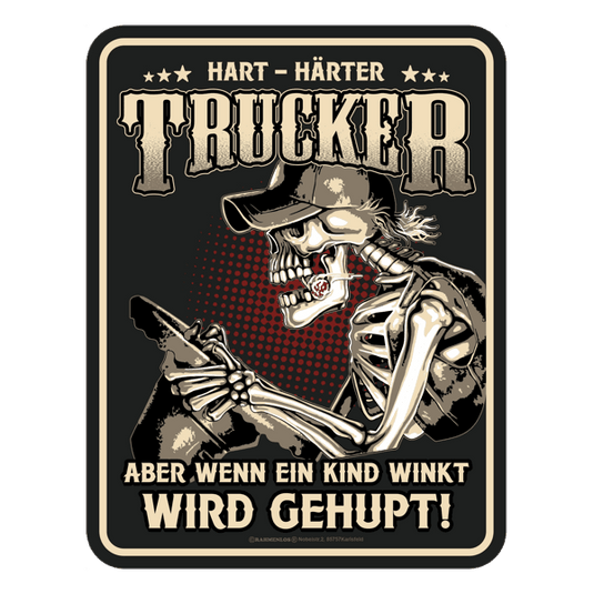 Blechschild "Hart härter Trucker" Artikelbild 1