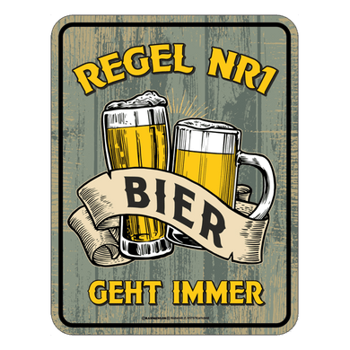 Blechschild 