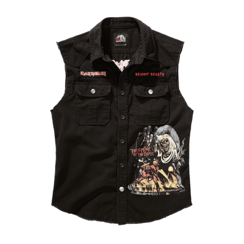 Iron Maiden Ärmelloses Checkshirt 