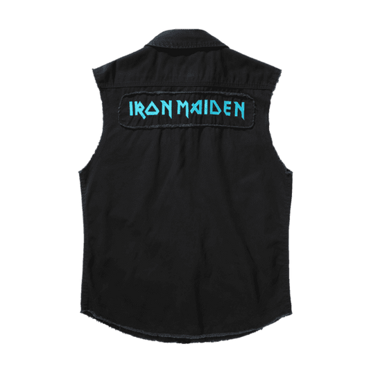 Iron Maiden Ärmelloses Checkshirt "Fear of the dark" Artikelbild 2