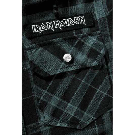 Iron Maiden Checkshirt mit Kapuze Artikelbild 4