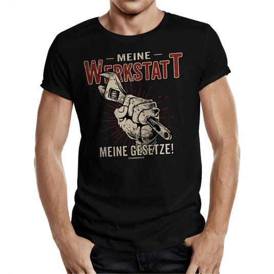 T-Shirt "Meine Werkstatt – meine Gesetze" Artikelbild 1