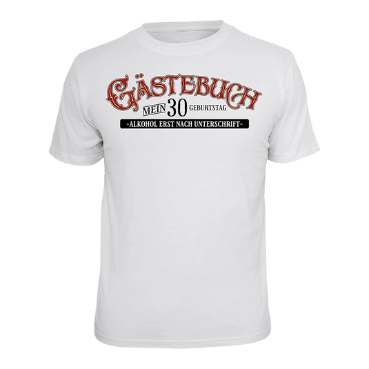 T-Shirt "Gästebuch 30" Artikelbild 1