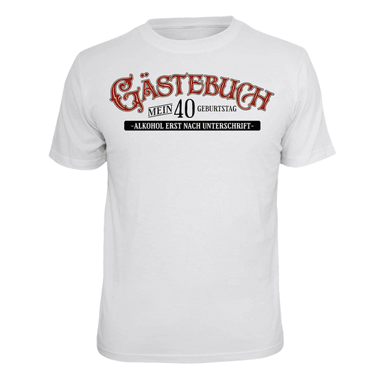 T-Shirt "Gästebuch 40" Artikelbild 1