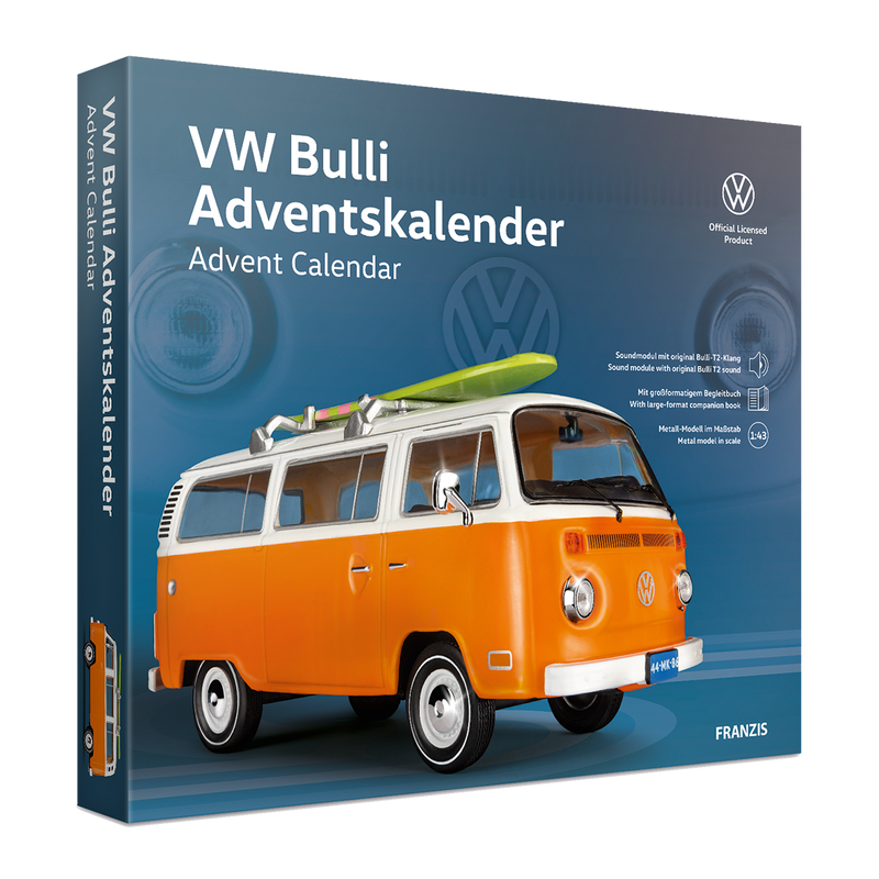 Laden Sie das Bild in Galerie -Viewer, VW Bulli T2 mit Surfbrett Adventskalender
