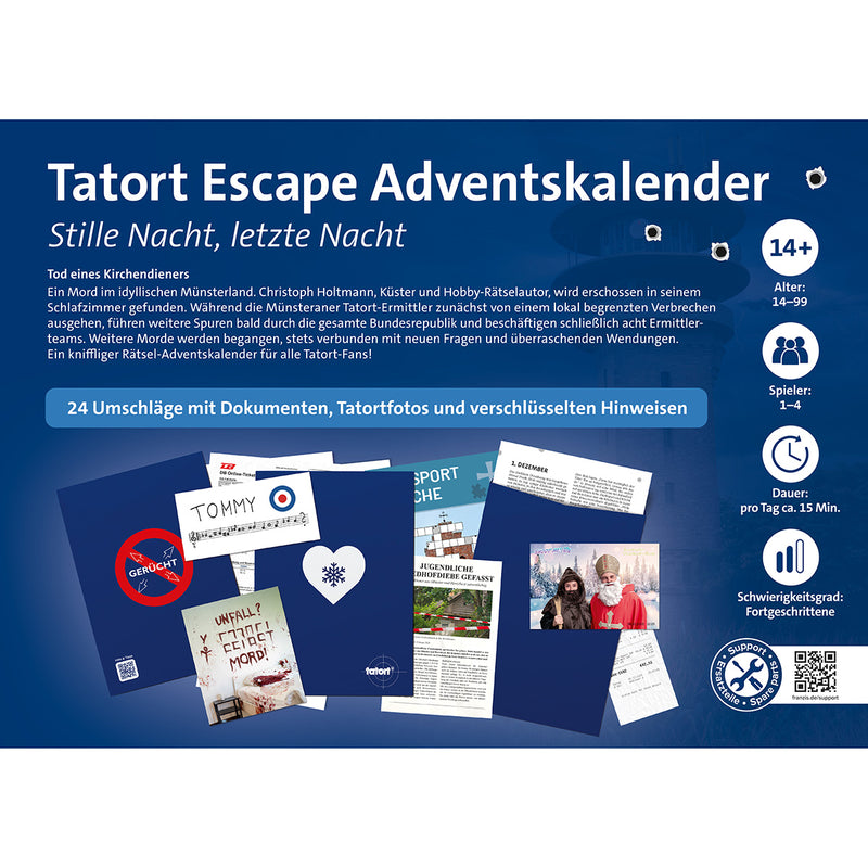 Laden Sie das Bild in Galerie -Viewer, Adventskalender Tatort Escape &quot;Stille Nacht, letzte Nacht&quot;
