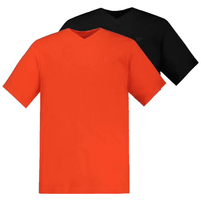 T-Shirts mit V-Ausschnitt (2er-Pack) von JP1880 Artikelbild 1