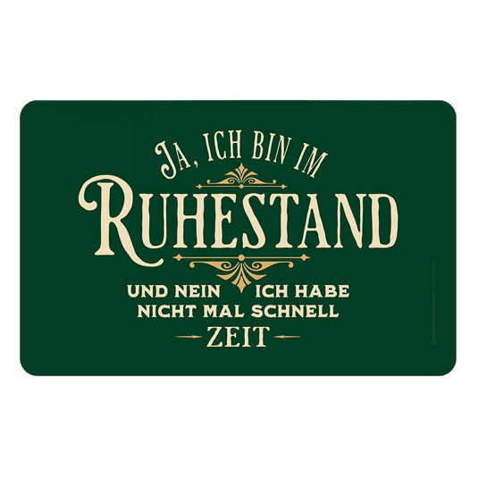 Frühstücksbrett "Ruhestand" Artikelbild 1