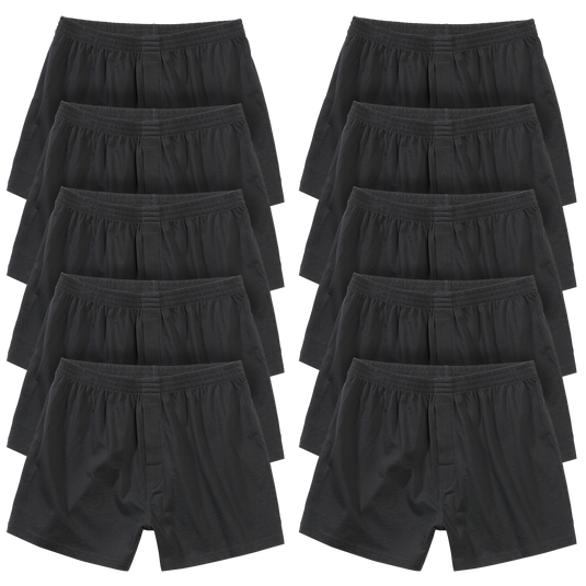 Boxershorts - 10er Pack schwarz