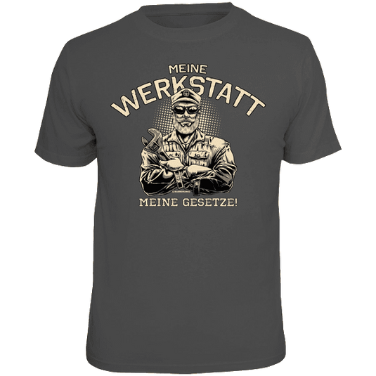 T-Shirt "Meine Werkstatt – meine Gesetze" Artikelbild 1