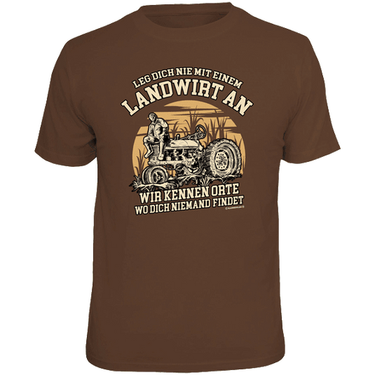 T-Shirt "Leg dich nie mit einem Landwirt an" Artikelbild 1