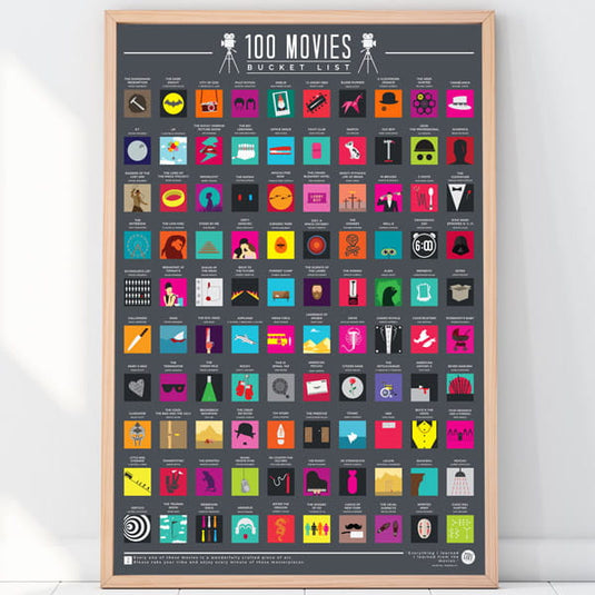 Rubbel-Poster "100 Movies - Bucket List" Artikelbild 1