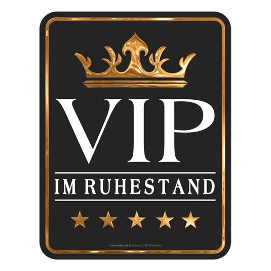 Blechschild "VIP im Ruhestand" Artikelbild 1