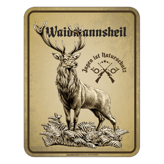 Blechschild "Waidmannsheil" Artikelbild 1