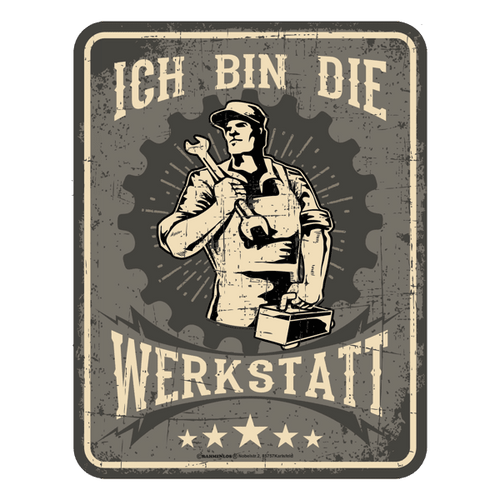 Blechschild 