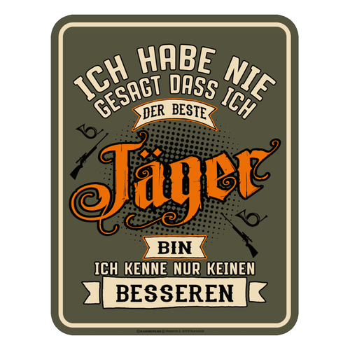 Blechschild 