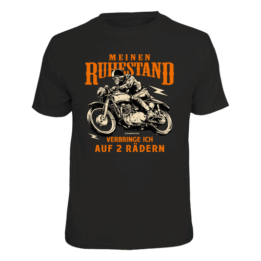 T-Shirt "Ruhestand auf zwei Rädern" Artikelbild 1