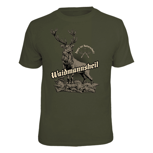 T-Shirt "Waidmannsheil - Jagen ist Naturschutz" Artikelbild 1