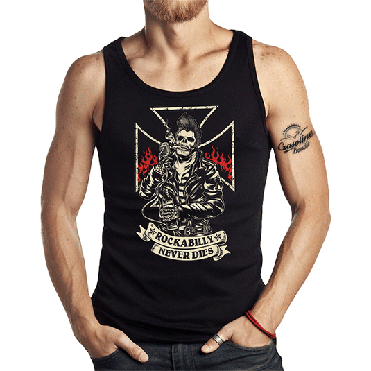 Tank Top "Rockabilly ... Boner" von Gasoline Bandit Artikelbild 1