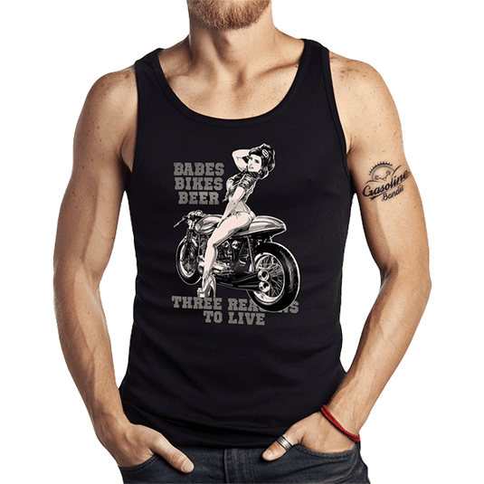 Tank Top "Babes Bikes Beer" von Gasoline Bandit Artikelbild 1