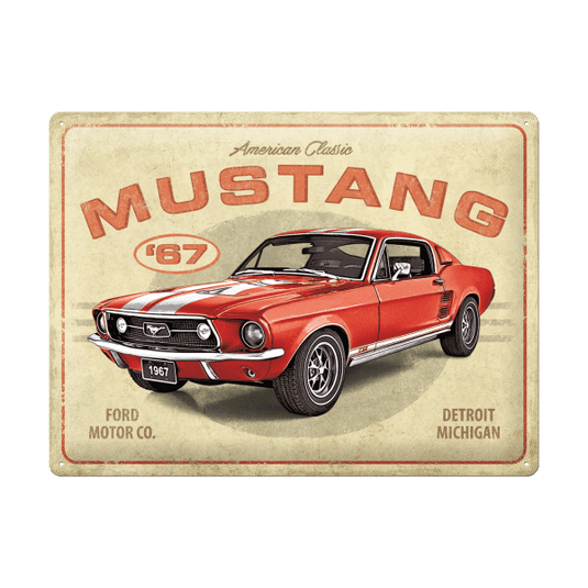 Blechschild "1967er Ford Mustang GT" Artikelbild 1