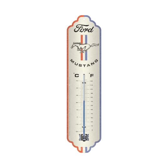 Thermometer "Ford Mustang - Horse & Stripes Logo" Artikelbild 1