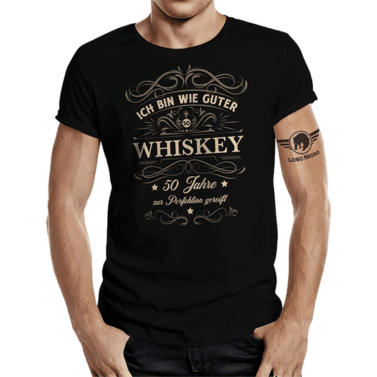 T-Shirt "Ich bin wie guter Whiskey 50" Artikelbild 1