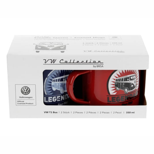 Geschenkset Emaille-Becher