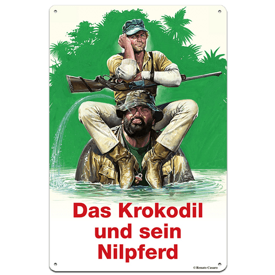 Bud Spencer Blechschild "Krokodil" Artikelbild 1